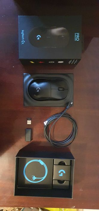 Mouse gaming wireless Logitech G PRO LightSpeed Hero 16K DPI, Negru