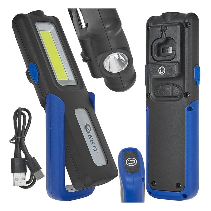 Акумулаторна led работна лампа с 2000mah power bank 400lm geko