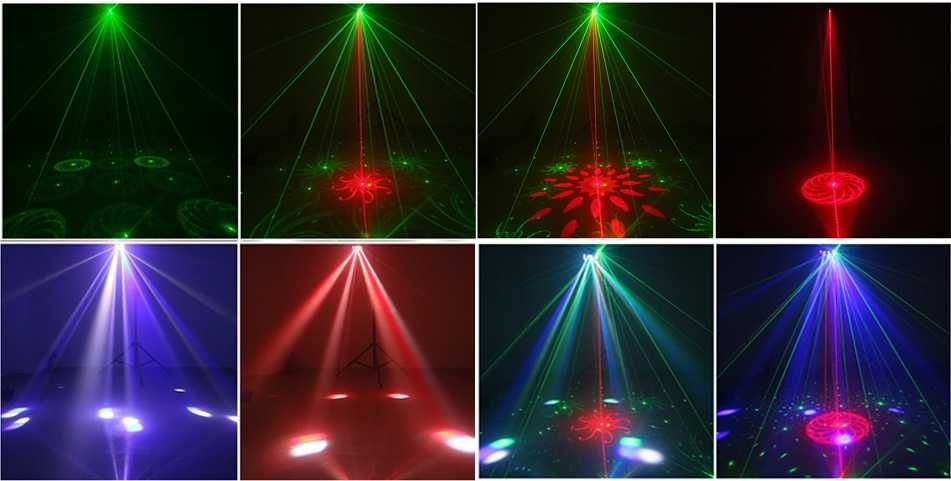 Proiector Lumini Led RGBW Party DJ + Laser Disco Noi Sigilate