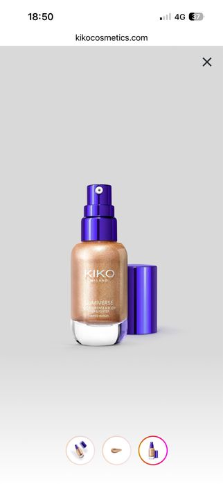 Kiko Milano хайлайтър за лице и тяло