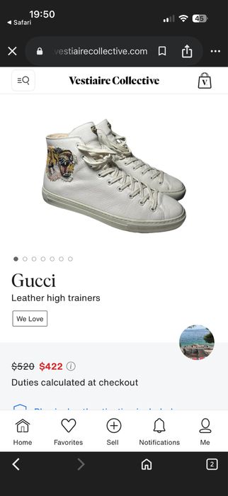 GUCCI Мъжки Оригинални кецове