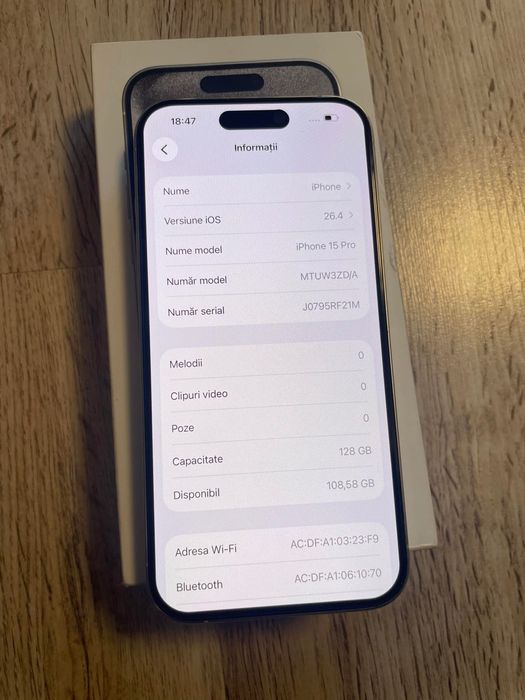 Vand Sau Schimb IPhone 15 PRO Max Natural Titanium 256Gb Neverlocked