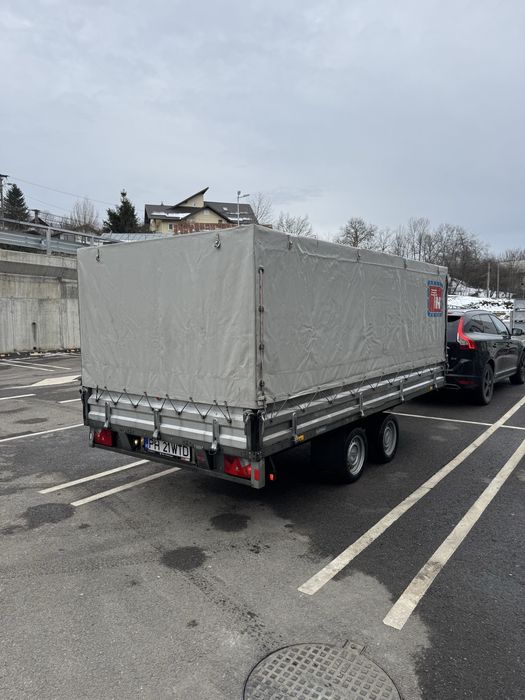 Remorca prelata si platforma auto Stema 2 axe 3500kg