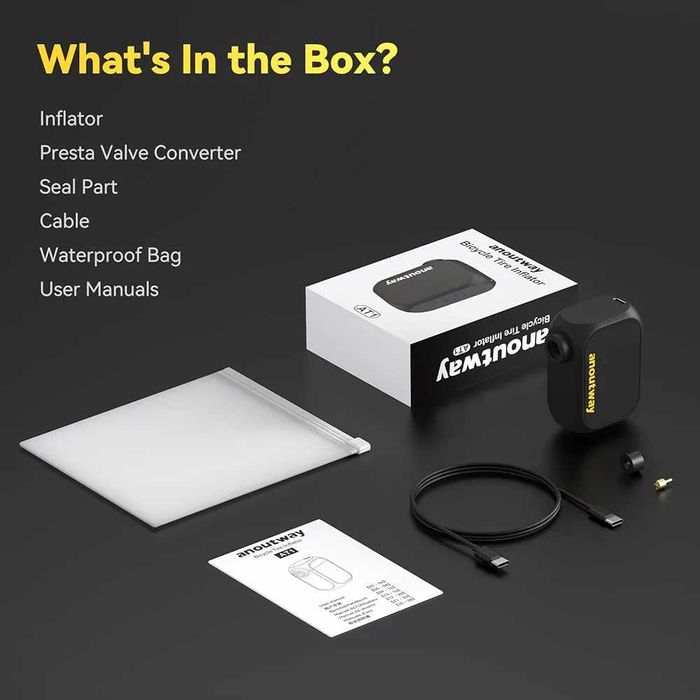 Чисто нова МИНИ Електрическа Помпа за Велосипед, Джобен Звяр (120 PSI)