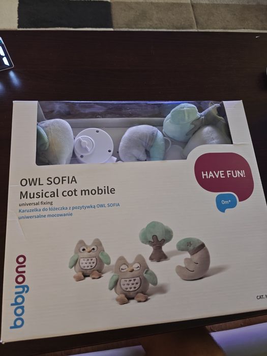 Carusel patut Babyono Owl Sofia nou