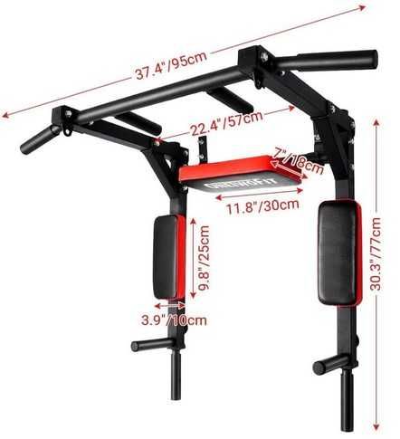 Мултифункционален лост Pull Up Bar за набиране, кофички и корем