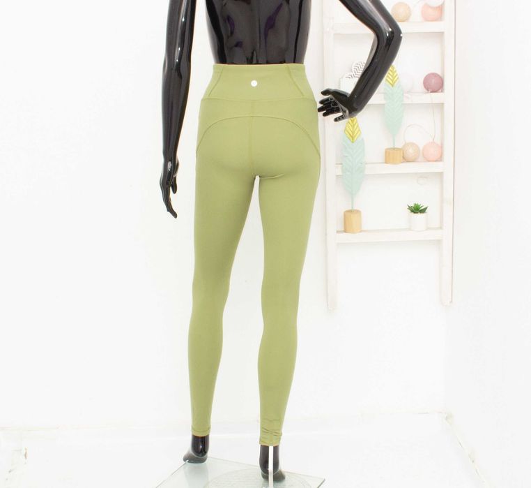 Lululemon Wunder Train оригинален дамски клин висока талия зелен XS