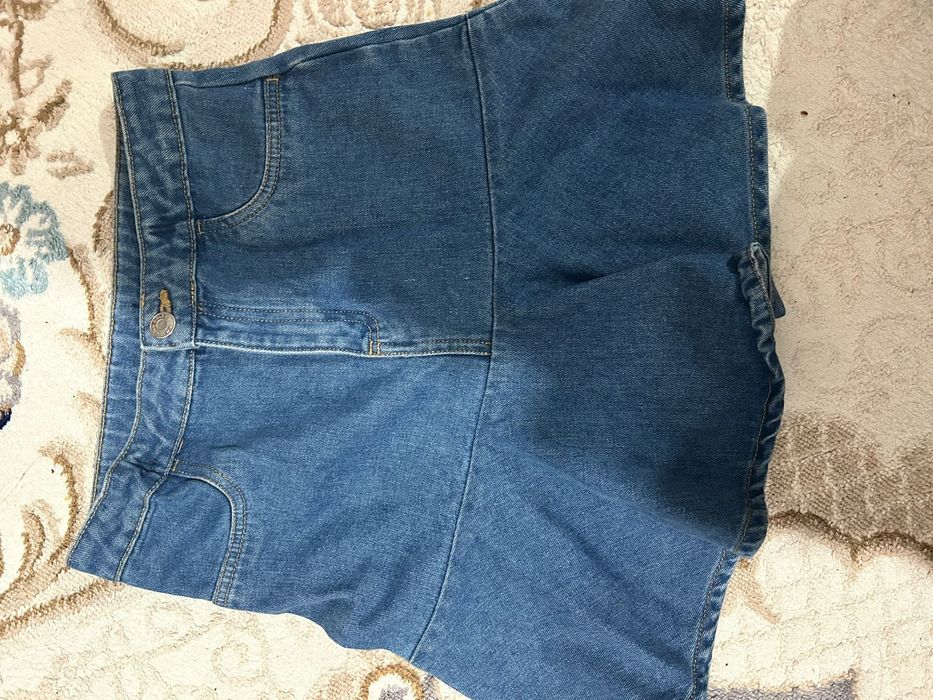 Мини джинсовая юбка, детская