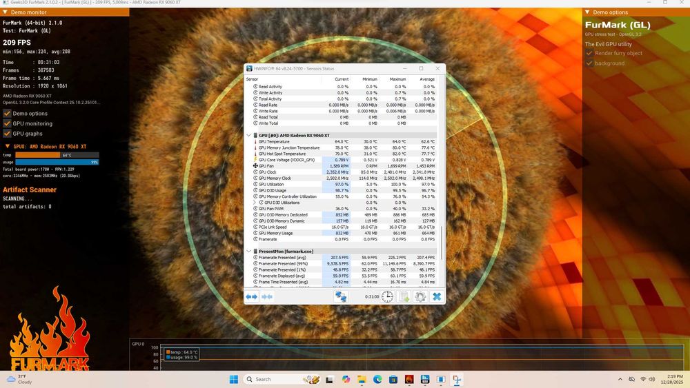 PC Gaming Ryzen 7 5800X RX 9060 XT
