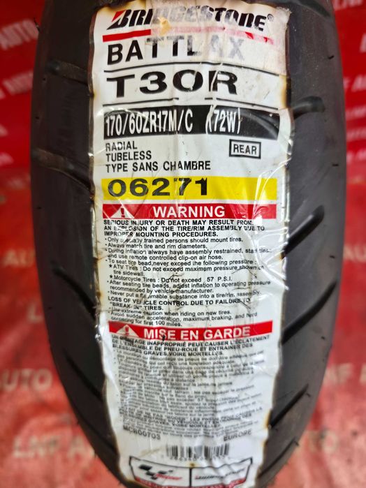 1 Anvelopa MOTO - 170/60/17 - BRIDGESTONE - NOUA - DOT 2013 !