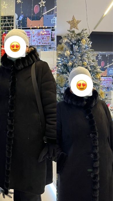 Дубленка почти новая