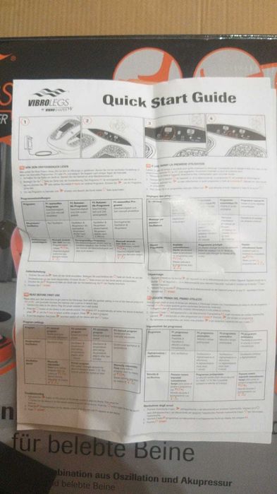 VIBROLEGS Aparat de masaj la talpile picioarelor