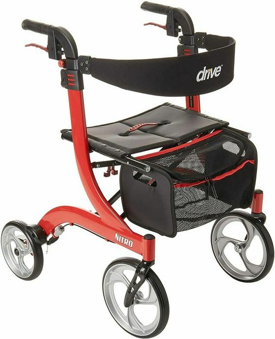 Ходунки роллатор Drive nitro Usa black red.