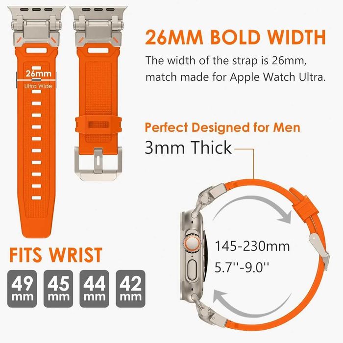 Curea silicon Apple Watch 11 10 9 8 7 6 5 42mm 44mm 45mm Ultra 49mm
