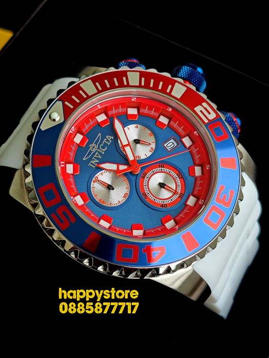 INVICTA Seahorse White 52 mm, Инвикта нов мъжки часовник