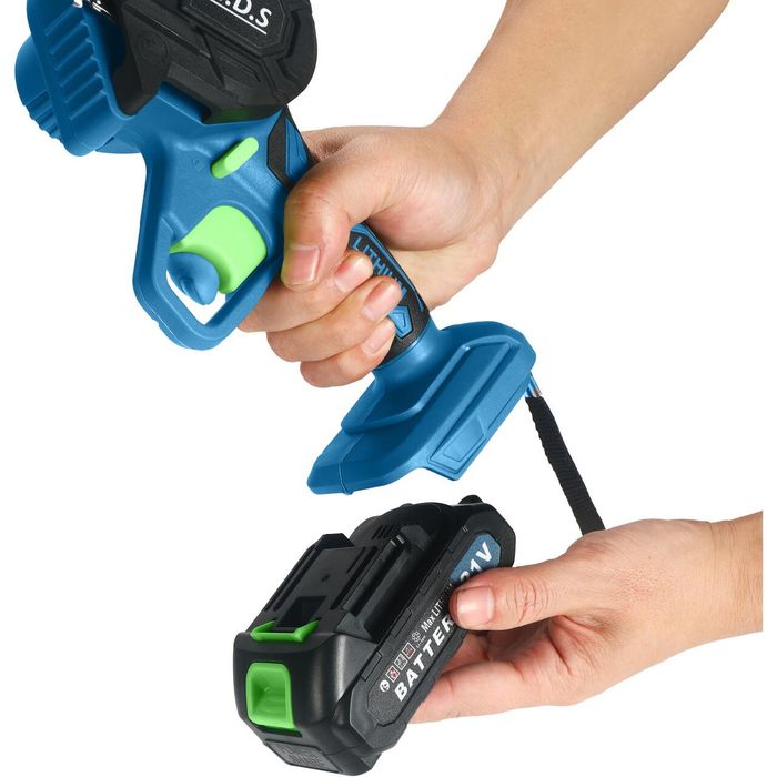 Minifierastrau cu lant pe acumulator, 21V, Lama 6" 15 cm, 2