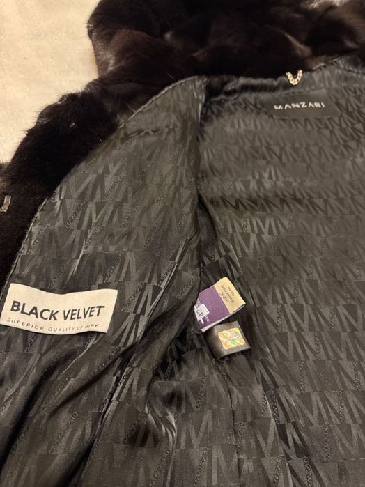 #11 Шикозно палто от норка с качулка Manzari.Гърция.Палто от визон.