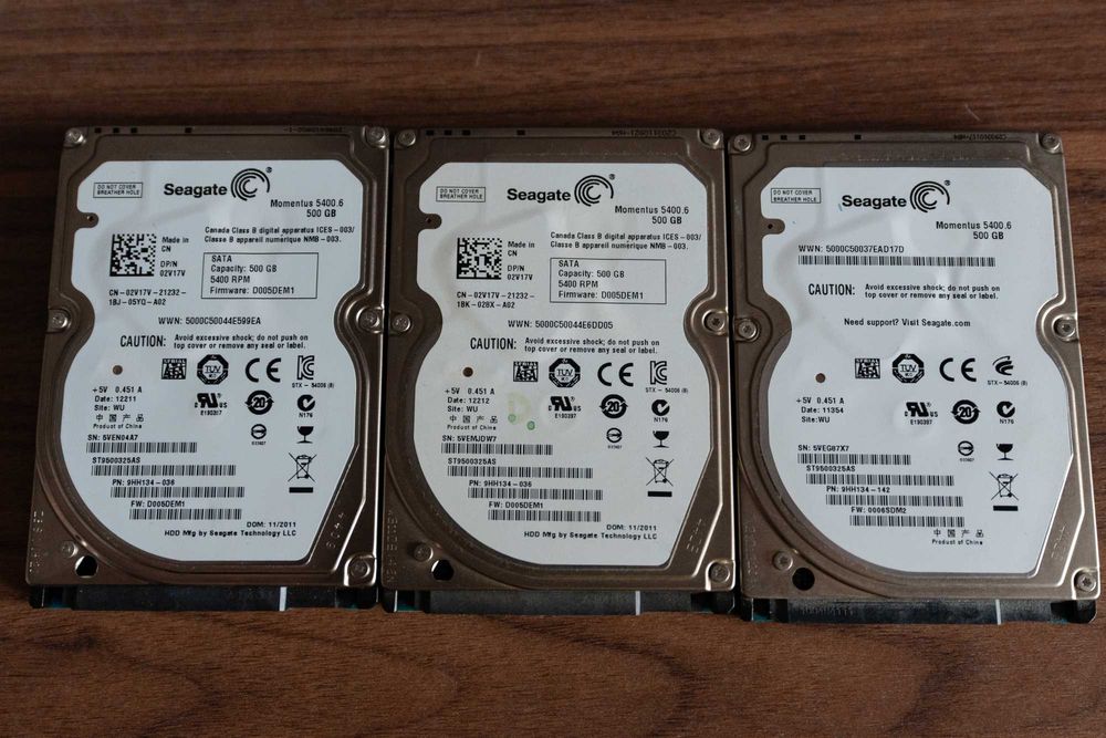 HDD 2.5” 500GB Laptop SATA _ Segate