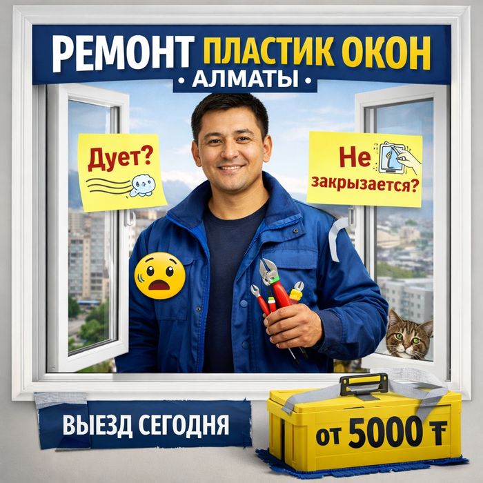 Ремонт окон в Алматы