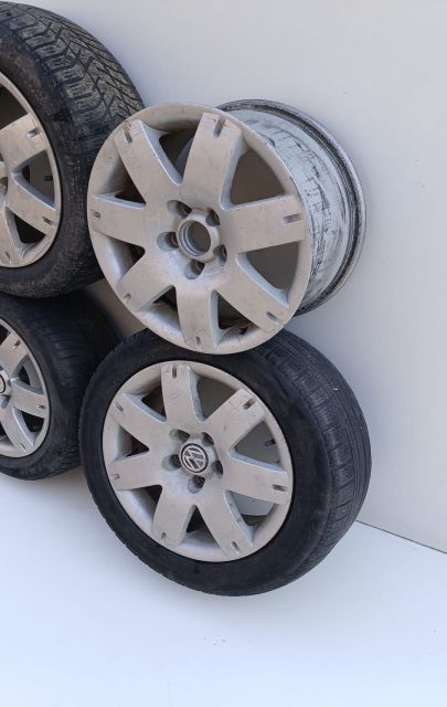 Set jante aliaj 16 Inch, 5 X 112 / 7Jx16H2 205/55 R16 91H Skoda Super