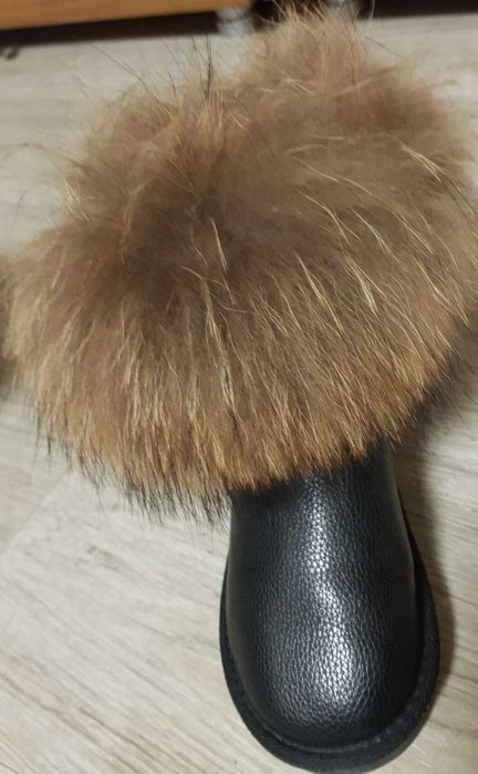 Ghete tip UGG cu blana naturala