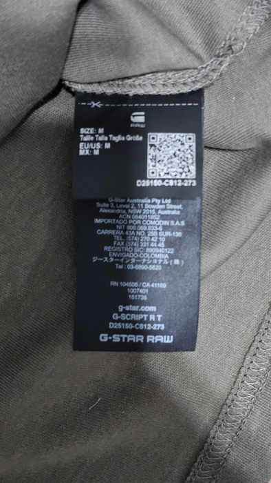 G-Star Raw тениска – памук, размер M