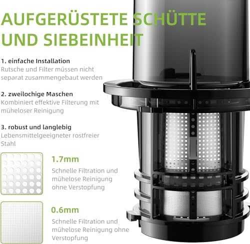 Сокоизстисквачка Biolomix SJ017 бавнооборотна с отвор 78 мм