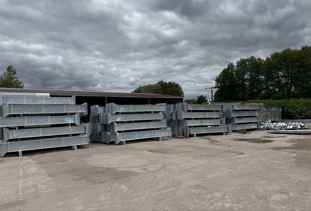 Hala metalica gata de montat zincata la cald structura metalica hale