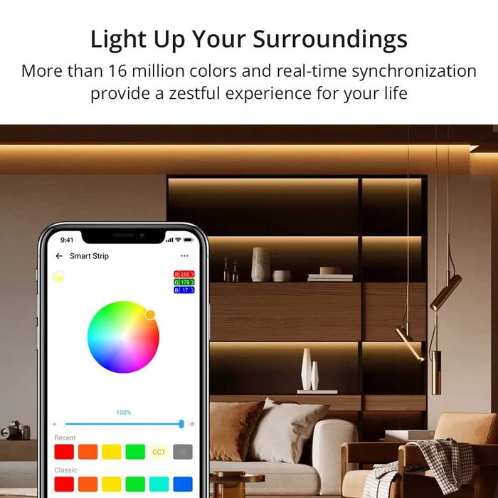 SONOFF L2 Smart LED Лента за Перфектната Атмосфера 5м