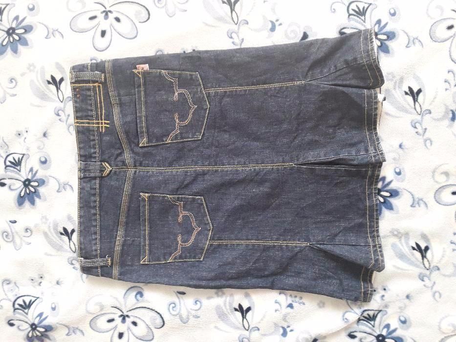 Дънкова пола синя