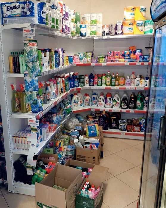 Метални стелажи за перилни и почистващи препарати - НОВИ НАЛИЧНИ