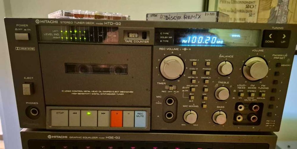 Linie Combina audio HITACHI G2 = HMA-G2, HTD-G2, HGE-G2... Japoneza.