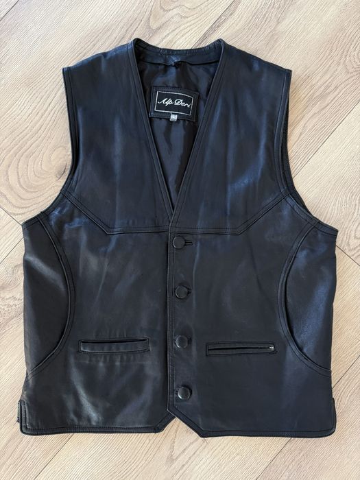 Vesta Piele Naturala ALP DERI Negru Barbari | Marime L