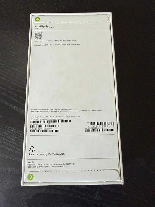 Новый Apple Iphone 17 Pro Max
