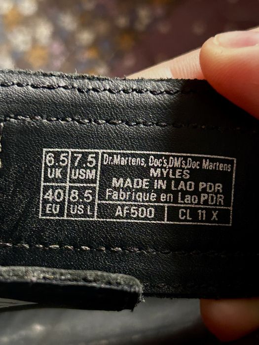 Saboți 'Josef'Dr. Martens pe Negru