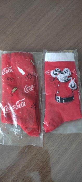 Чорапи " Кока-кола"* Чорапи " Дядо Коледа"* Нови* за Подарък за Коледа
