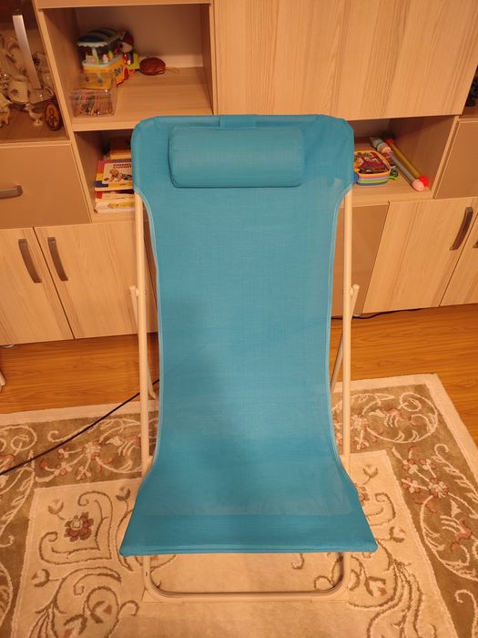 2 Șezlong plajă pliabil