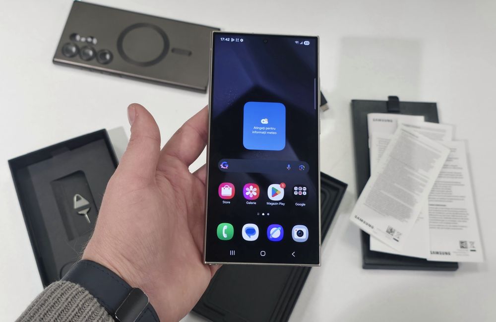 S24 Ultra ca NOU, 12 / 256 Gb, Titanium Gray, GARANTIE (nu S25)