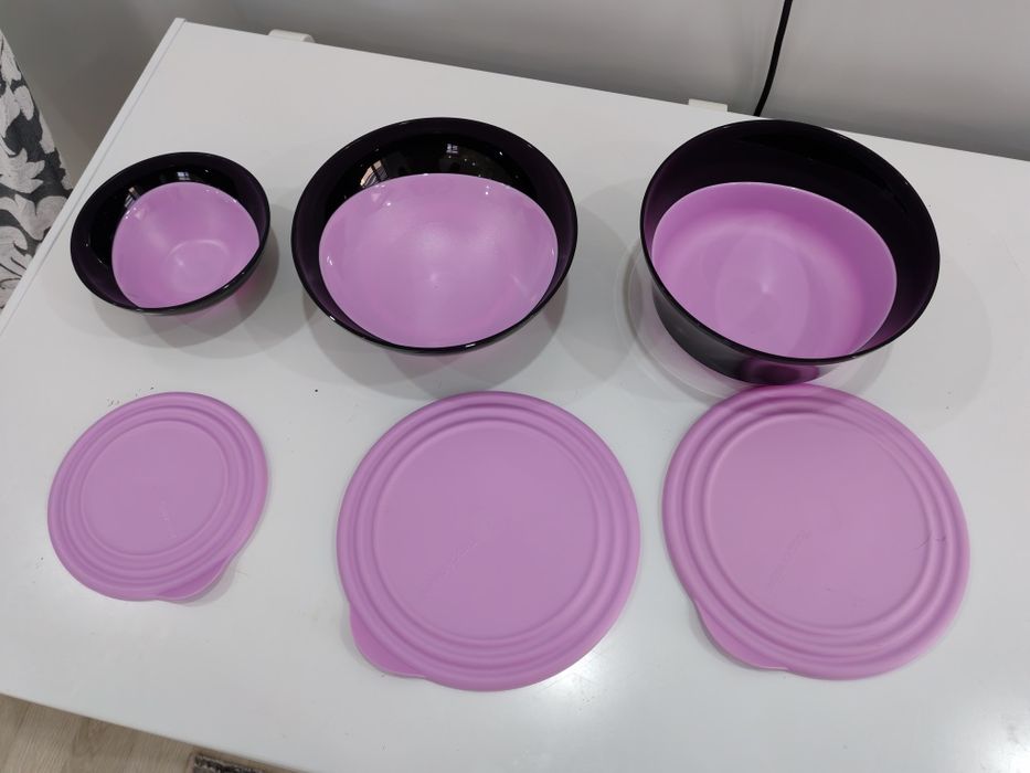 Tupperware набор чашка 2,3/1,5/650гр