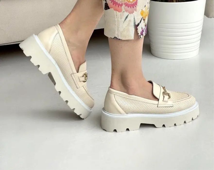 Лоферы кожа турция