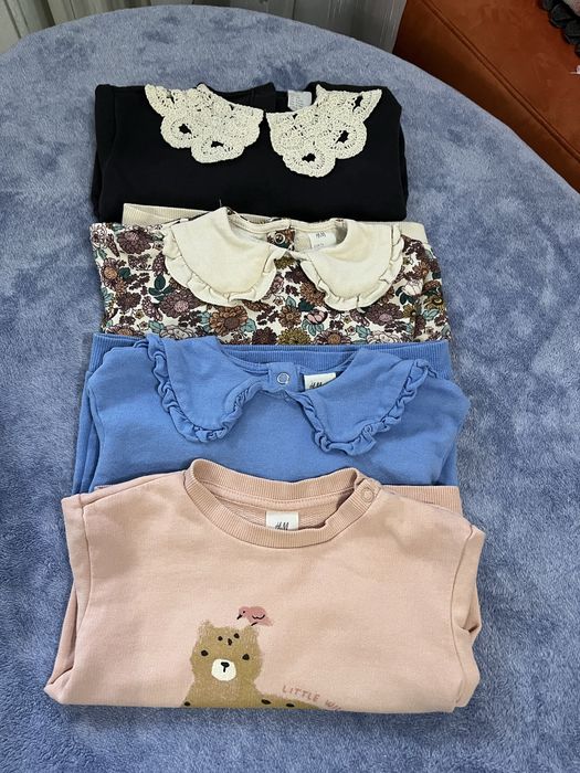4 bluze fetite marimea 74 H&M