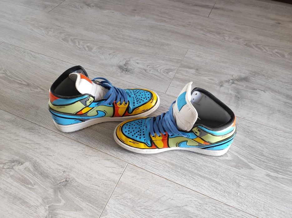 Nike Jordan 1 High Wolf -Custom Made