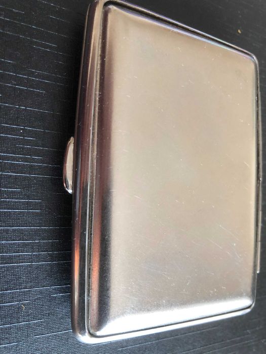 Метална табакера V.H. (Von Hofe) Made in Germany,  компактна 14 цигари