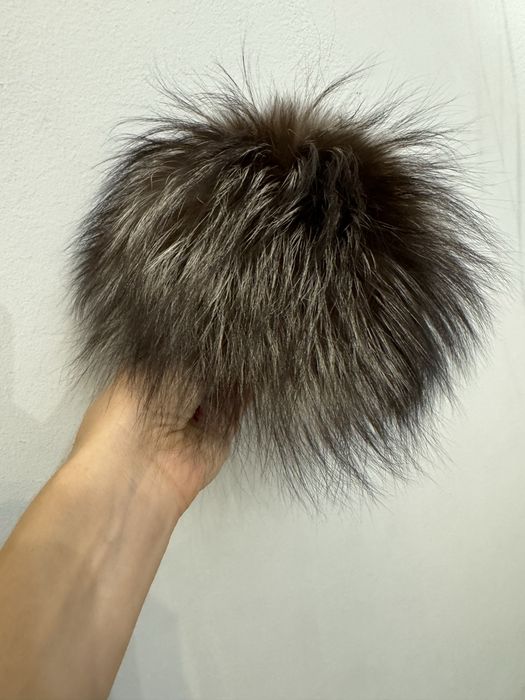 Помпон мех чернобурка