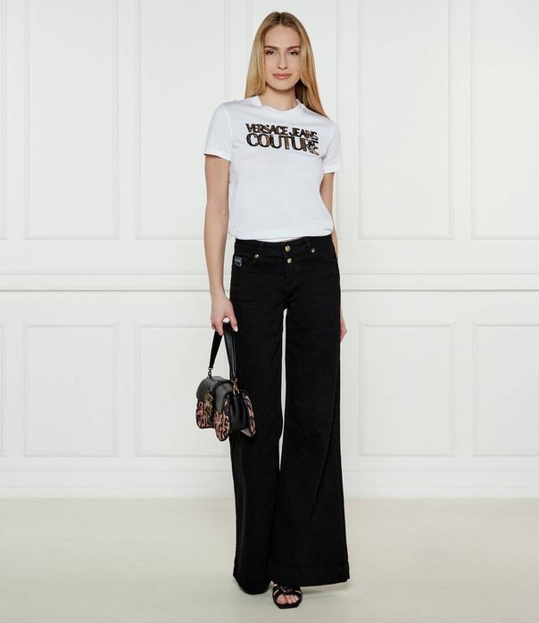 Дамска тениска Versace Jeans Couture Sequin logo T-shirt