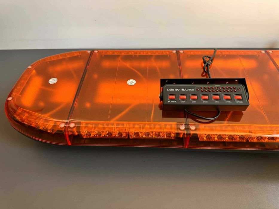 Rampa girofar LED galbena cu display 1.25m - Avertizare luminoasa