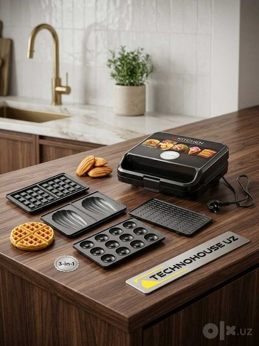 Многофункциональная вафельница-мультимейкер 5 в 1  Kitchen