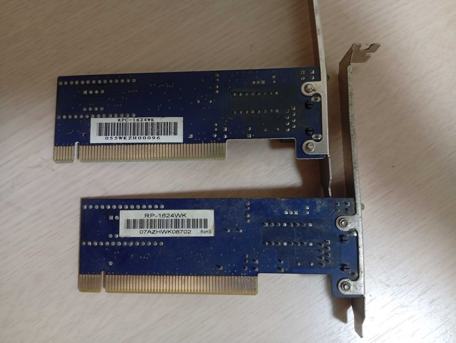 Set 2 plăci de rețea retro PCI 10/100 Mbps (Realtek RTL8139D)