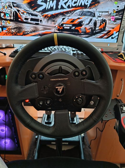 Vând volan gaming Thrustmaster TX + schimbător th8s + pedale t3pm