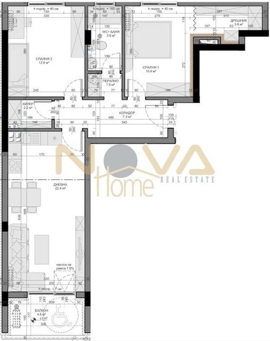 3-стаен в Варна-Владислав Варненчик 1 площ 102 цена 132800